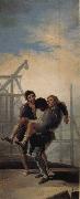 Francisco Goya Wounded Mason oil painting reproduction